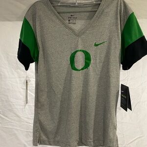 Nike Dri-FIT Gray Athletic V-Neck Tee